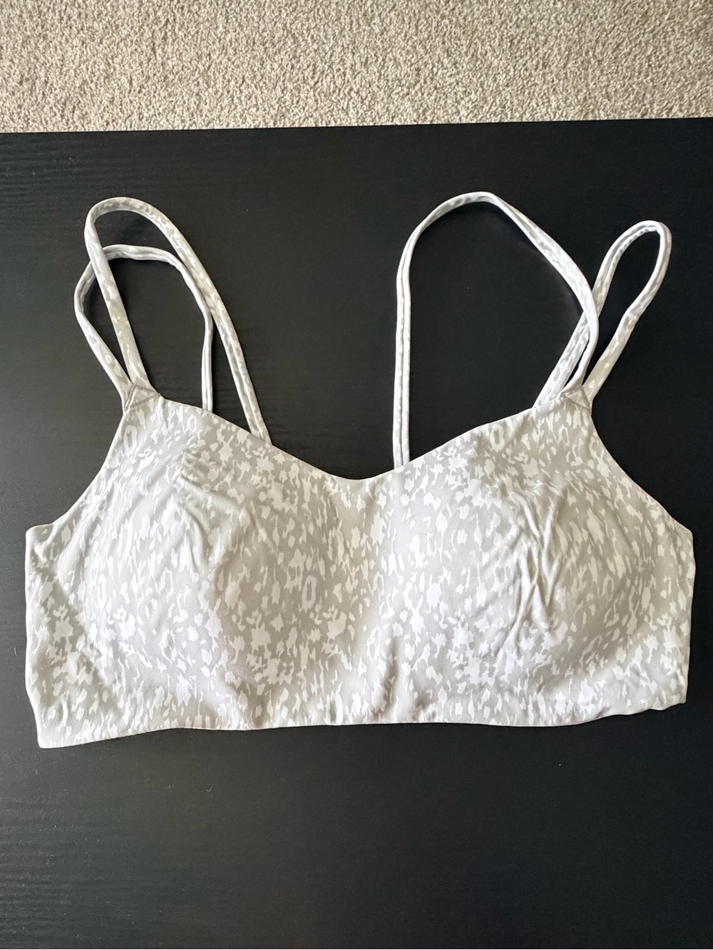 Avia Light Gray Printed Wireless Bralette